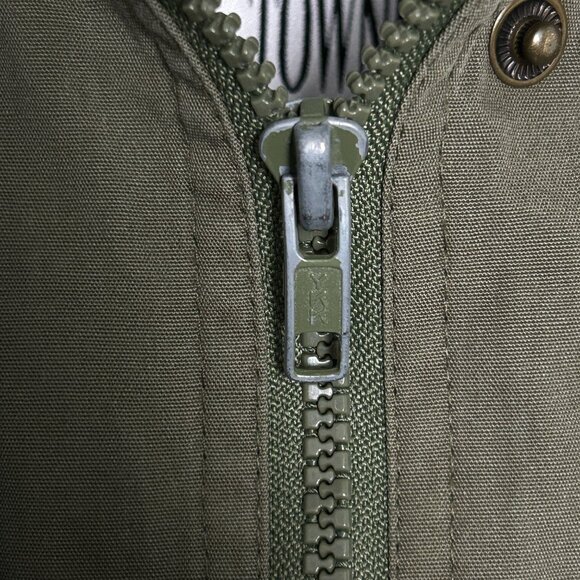 London Fog Field Coat Mens S Green Utility  Vintage Rain Jacket Rollaway Hood - Picture 10 of 16